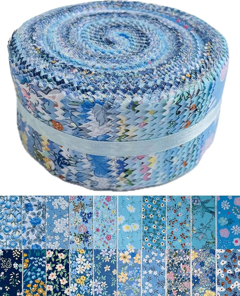 Serene Blue Garden Roll
